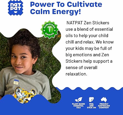 Miniatura 7 de BuzzPatch ZenPatch Calcomanías calmantes para el estado de ánimo para niños y adultos (paquete de 24)  El parche natural  Todo natural, libre de
