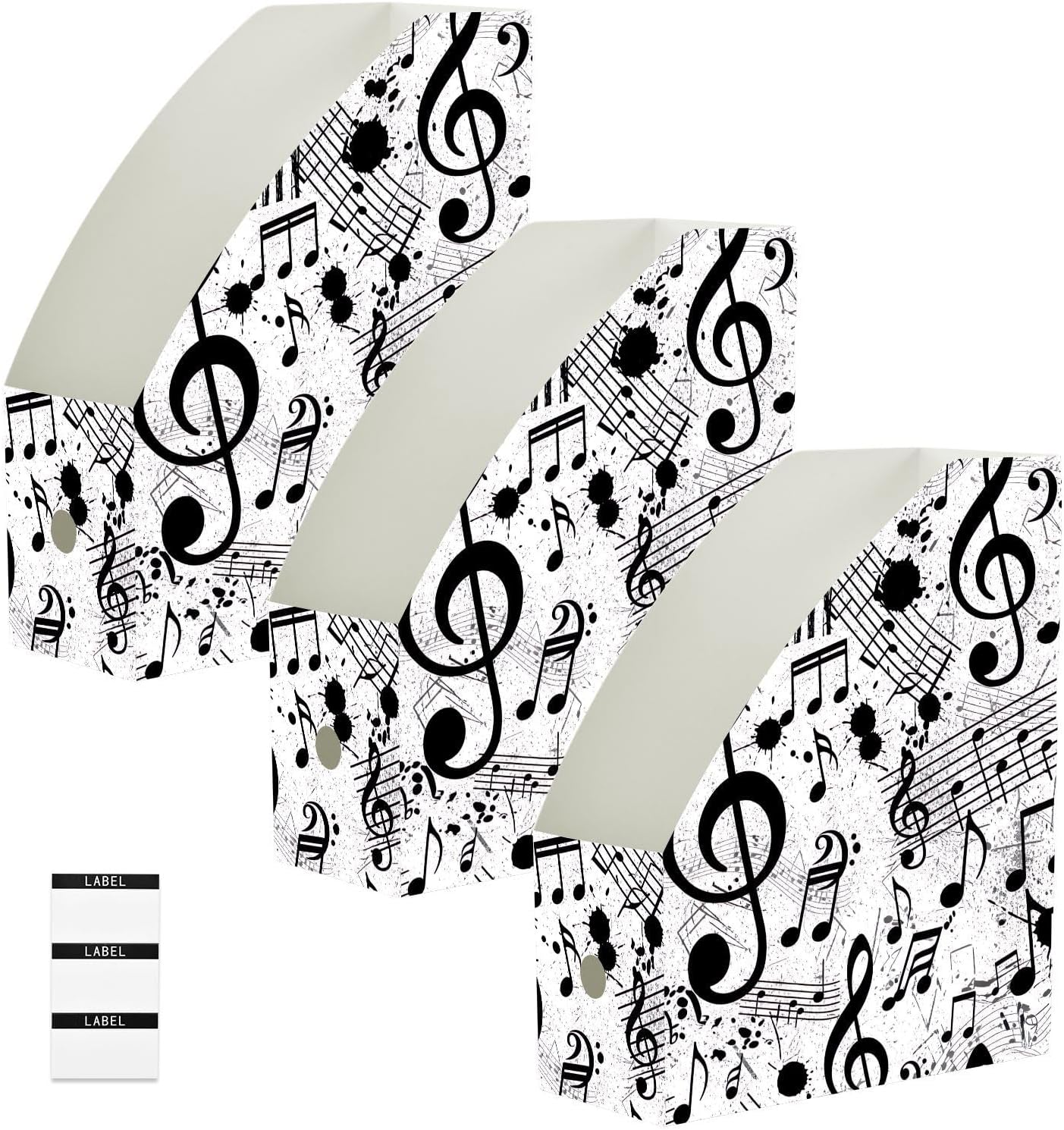 Joisal Fold-flat Black Musical Note Magazine Holder
