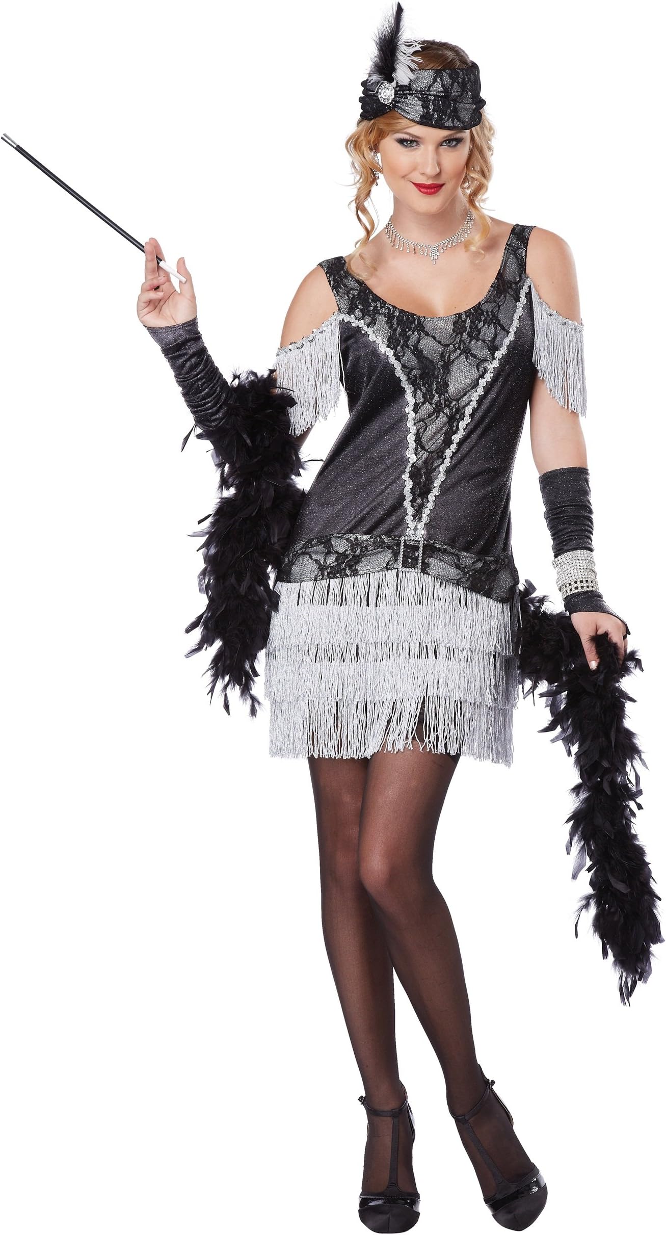Adult Ladies Razzle Dazzle Flapper Costume Dress size X LARGE