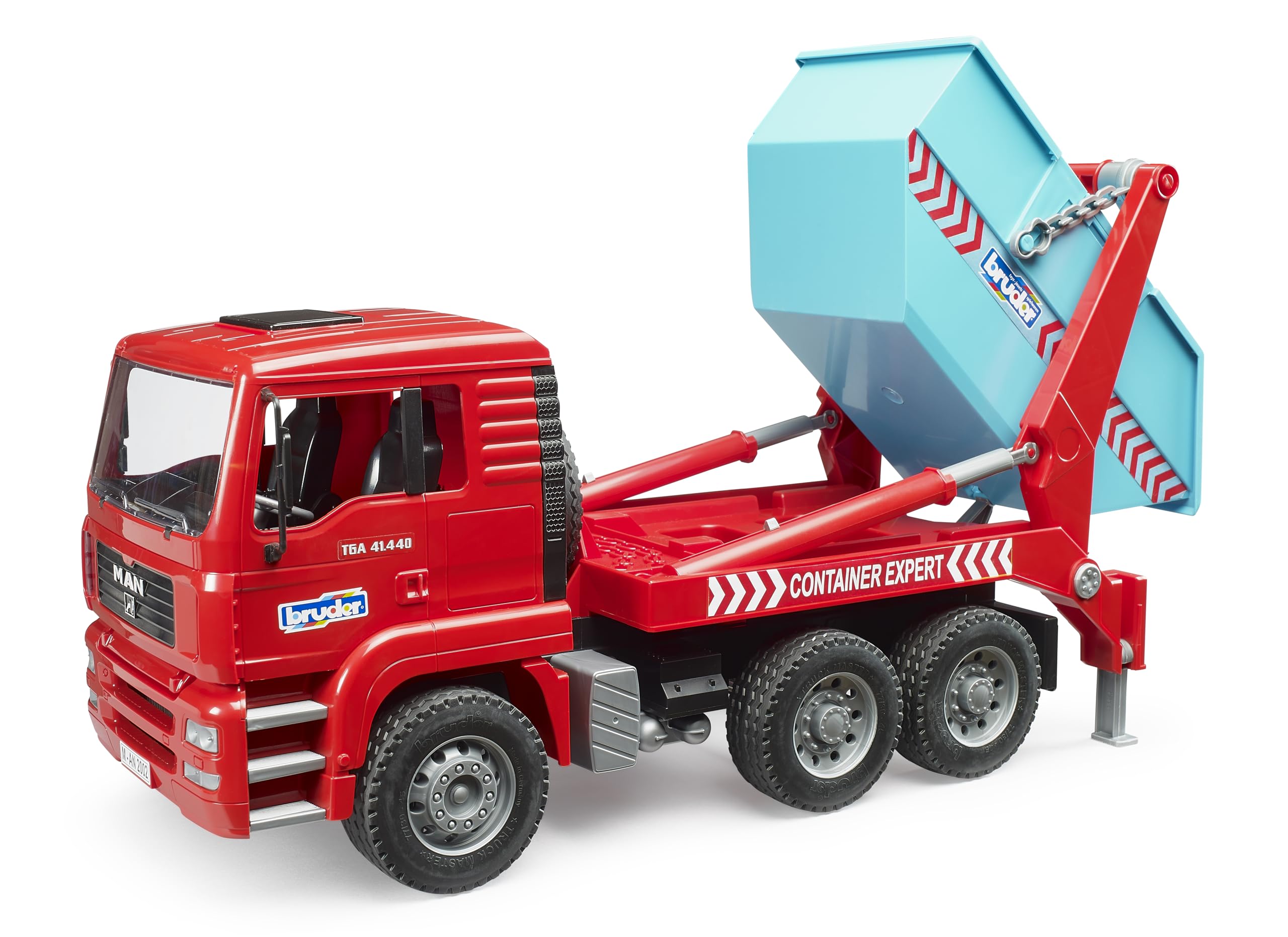 Bruder 02741 - Camion à conteneurs Man TGA - 1:16 Véhicules, camions, véhicules de Chantier, Chantier, Jouets à partir de 3 Ans - 4
