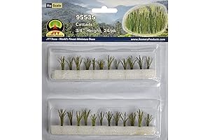 HO Scale Cattails Model Railway Scenery Plants