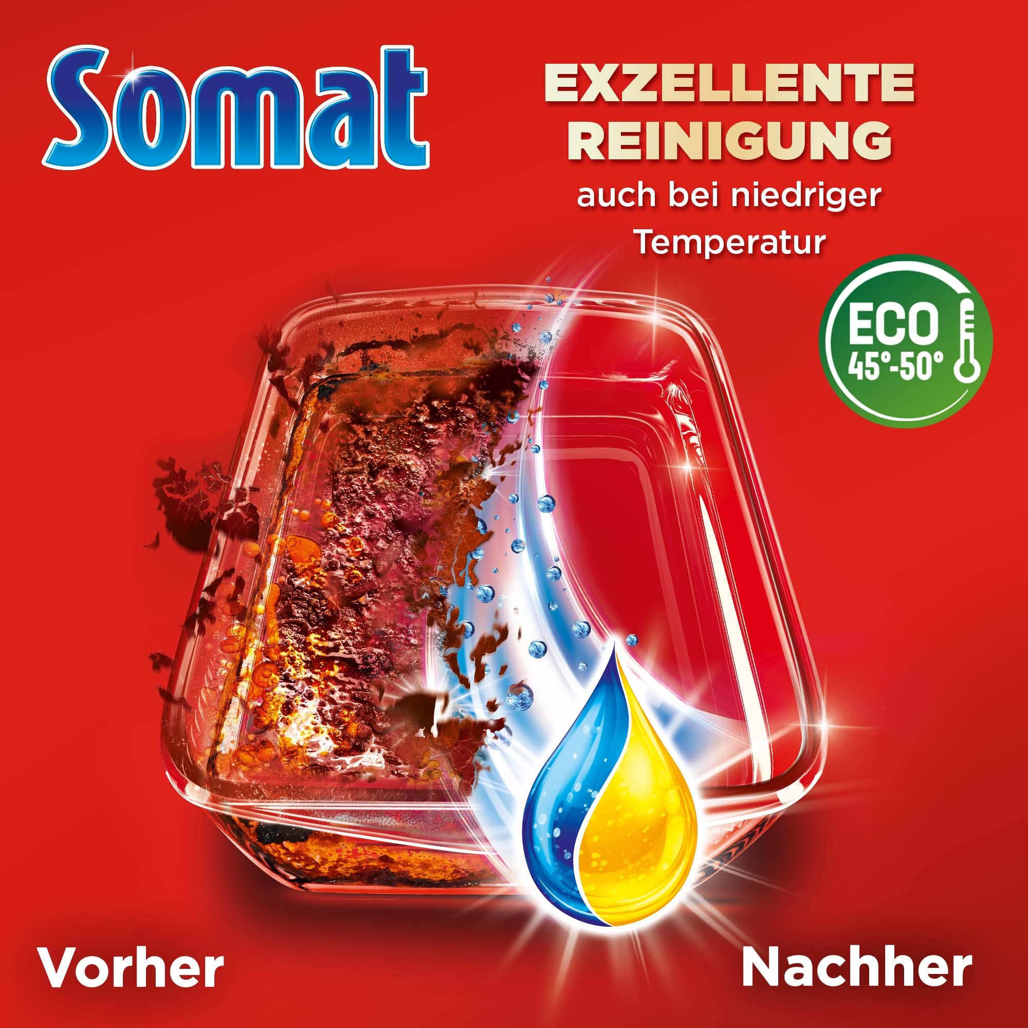 Somat Excellence Duo Power Gel (10 x 58 Spülgänge) Spülmittel für die Spülmaschine für strahlend sauberes Geschirr auch im Eco-Programm & bei niedrigen Temperaturen, Zitrone & Limette