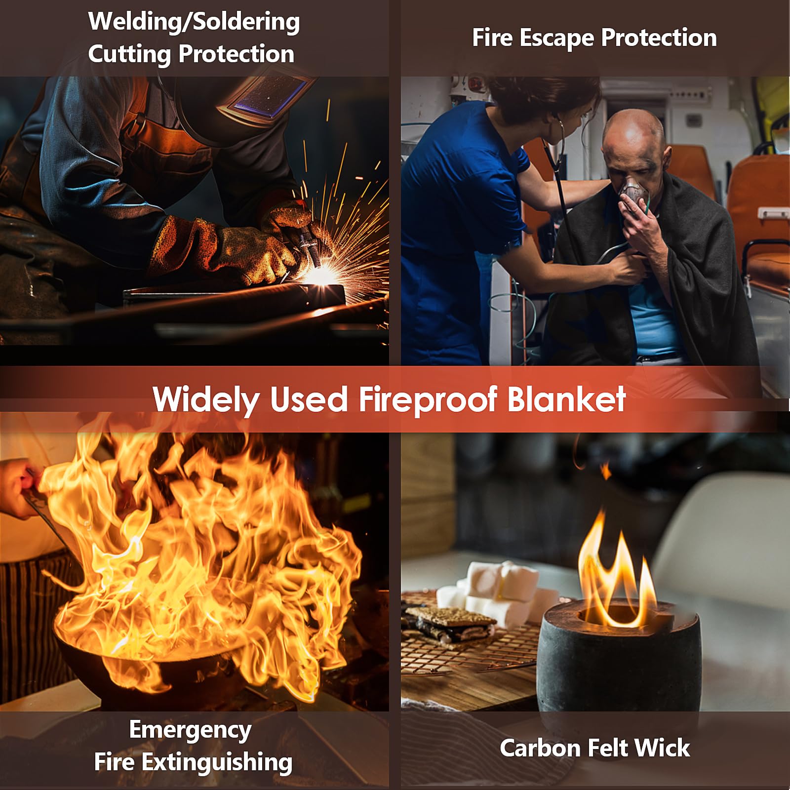 Carbon Felt Welding Blanket - 2 Pack -6