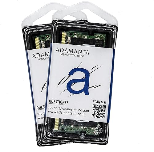 Miniatura 2 de Adamanta 32 GB (2 x 16 GB) DDR4 2666 MHz (o 2133 MHz o 2400 MHz) PC4-21300 SODIMM 2Rx8 CL19 1.2v sin ECC portátil sin búfer actualización de memoria
