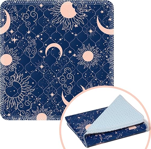 Miniatura 9 de Almohadillas de cama lavables impresas de 34 x 36 pulgadas, reutilizables, impermeables, protectores de colchón para incontinencia, almohadillas