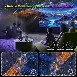 Galaxy Projector, 12 in 1 HD Planetarium Galaxy Star Projector for Bedroom, Star Projector Galaxy Light with Meteor Effects and Timer for Kids, Ceiling, Gifts