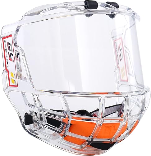 Miniatura 4 de Gy Casco de hockey de cara completa para adultos y jóvenes, antiarañazos, antivaho y certificado CE