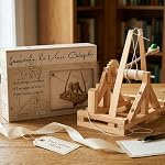 PATHFINDERS STEM Kits – Leonardo da Vinci Catapult kit | Trebuchet Science Kits for Kids Age 12-14 | toys for ages 8-13 Physics Toys | Kids Engineering kit | Learning Resource | engineering