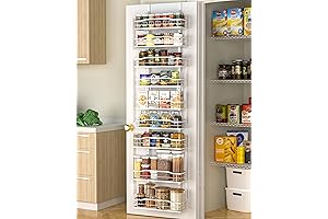 Moforoco White Narrow 9-Tier Storage Wall Shelves