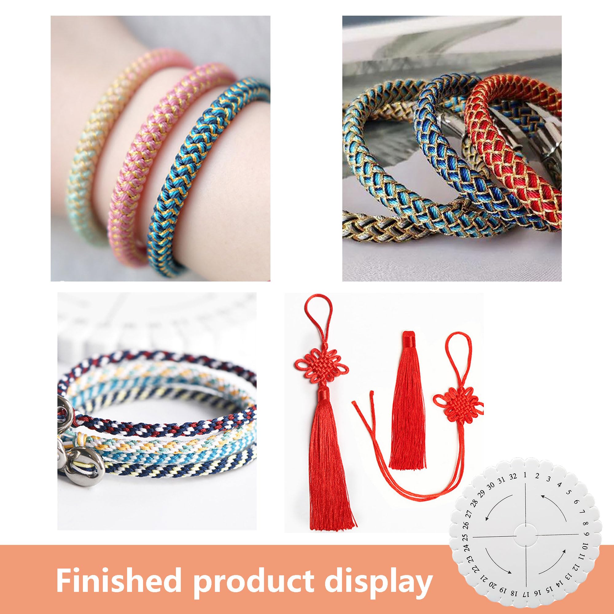 2 Stück Kumihimo Flechtscheiben – Runde & Quadratische Web-Scheiben Für Armbänder, Halsketten, Paracord