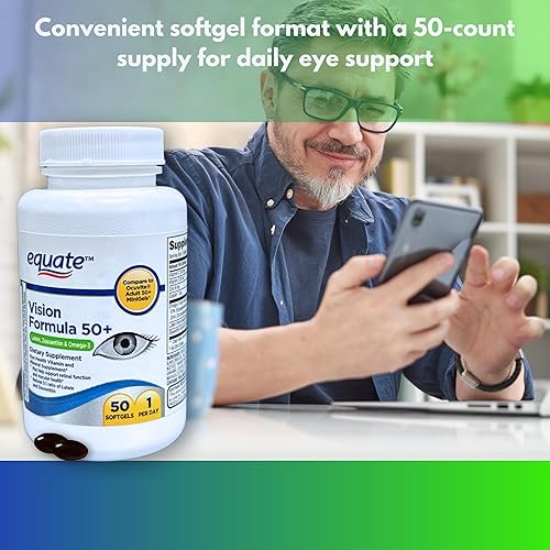 Miniatura 4 de Vision Formula 50+ cápsulas blandas para la salud ocular, 50 unidades (paquete de 1), en caja por Fusion Shop Store