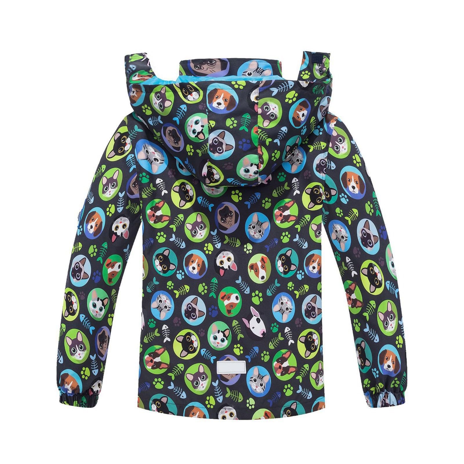 Genérico Chubasquero NiñA 6 AñOs,Chaqueta Cortavientos con Capucha Desmontable para NiñOs PequeñOs Ropa Informal para Exteriores Impermeable Ligero Y CóModo para OtoñO E Invierno