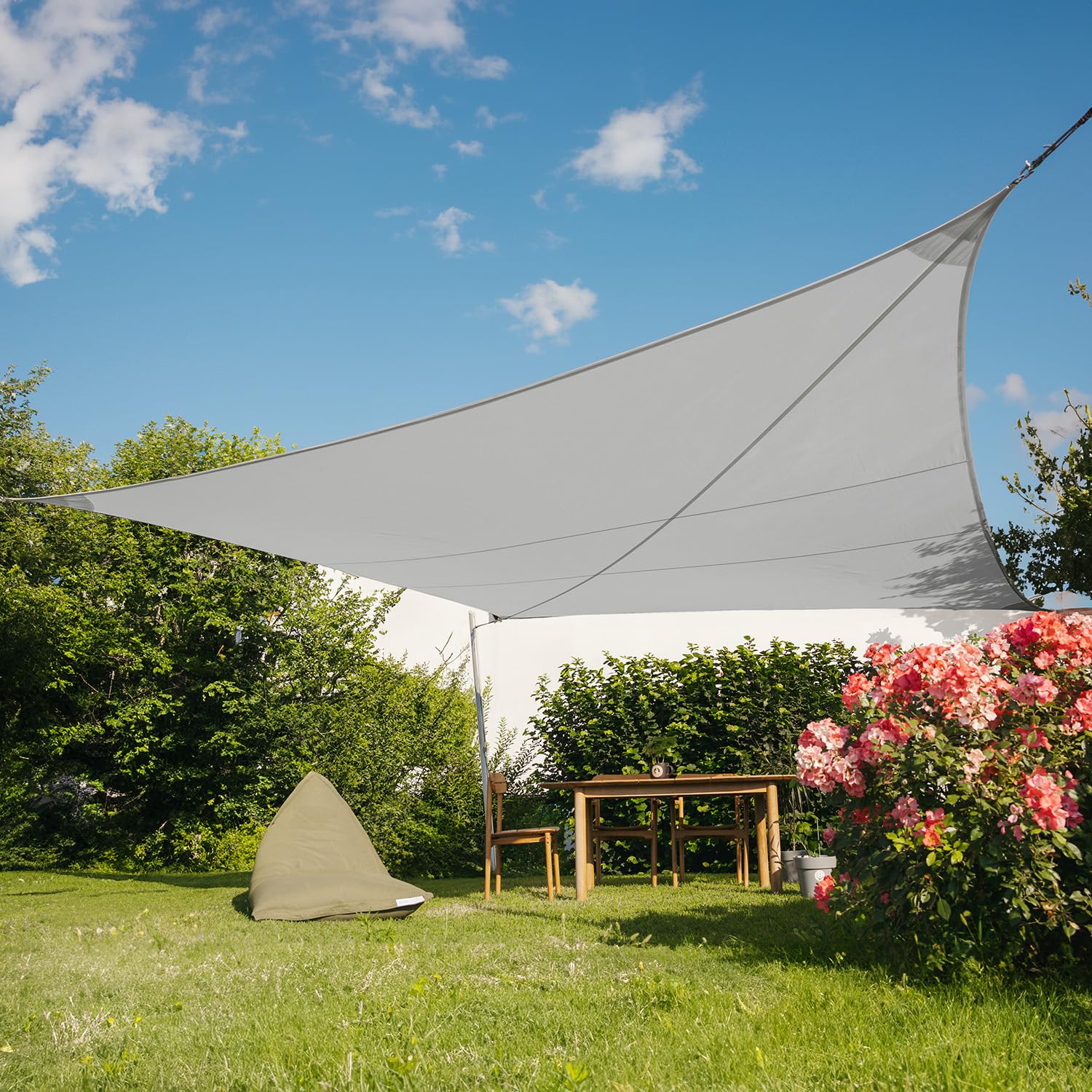Maanta EZ Breez Sonnensegel wasserdicht - 3 x 5 m rechteckig - Cloud