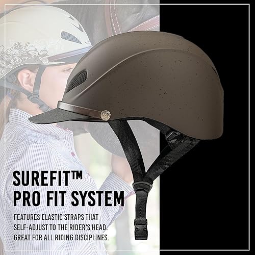 Miniatura 4 de Troxel Dakota Trail Horse Riding Helmet, Low-Profile Light Adjustable Design, Safety Horseback Riding Gear