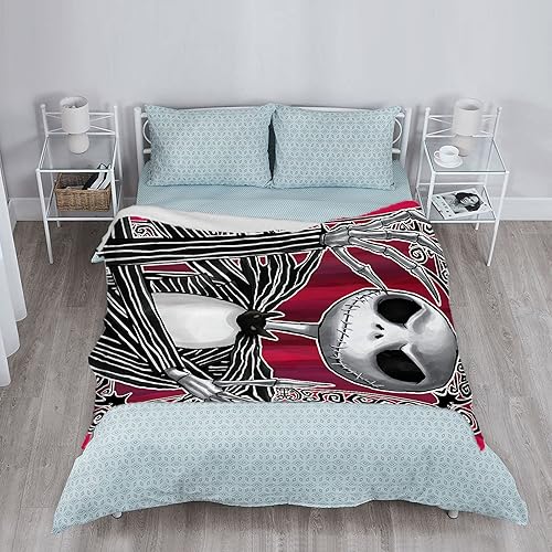 Miniatura 9 de JUNHAOLONG Nightmare - Manta de Navidad de 60 x 80 pulgadas, diseño de calabaza Jack de Halloween, súper suave, manta de franela de microfibra,