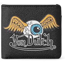 Von Dutch Bi-Fold Wallet, Vegan Leather, Flying Eye