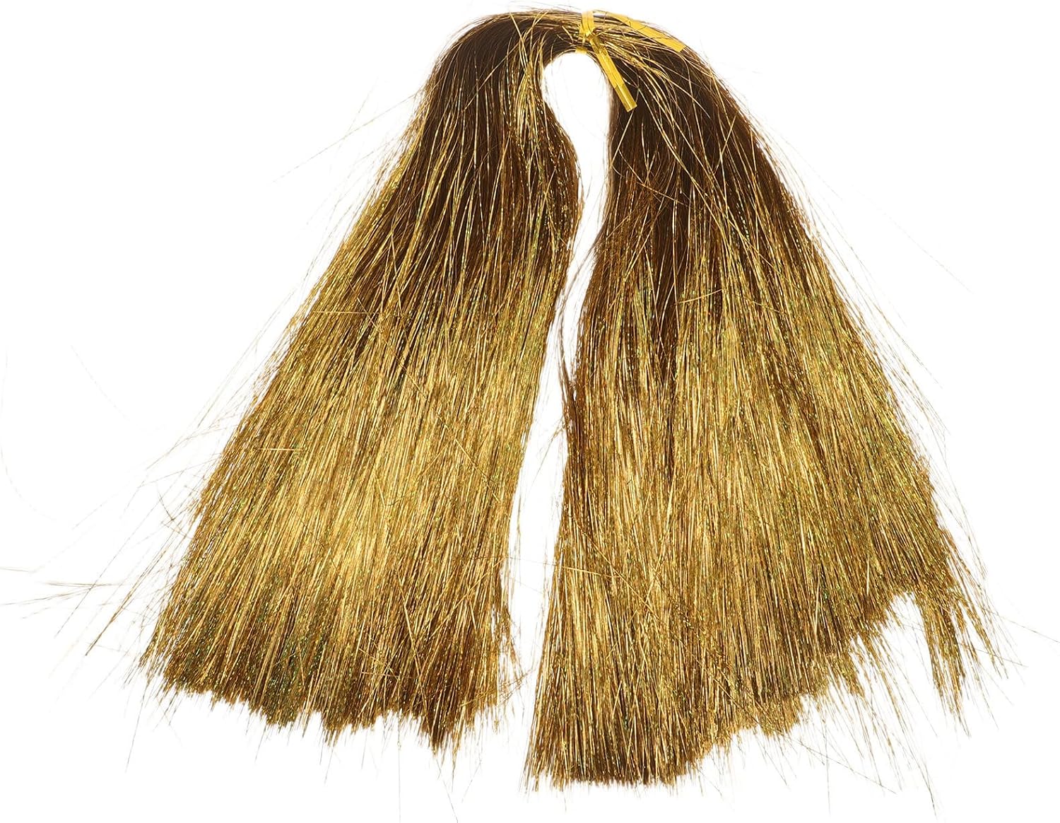Golden Christmas Tree Tinsel Icicles Strands for Quick Decorating Xmas