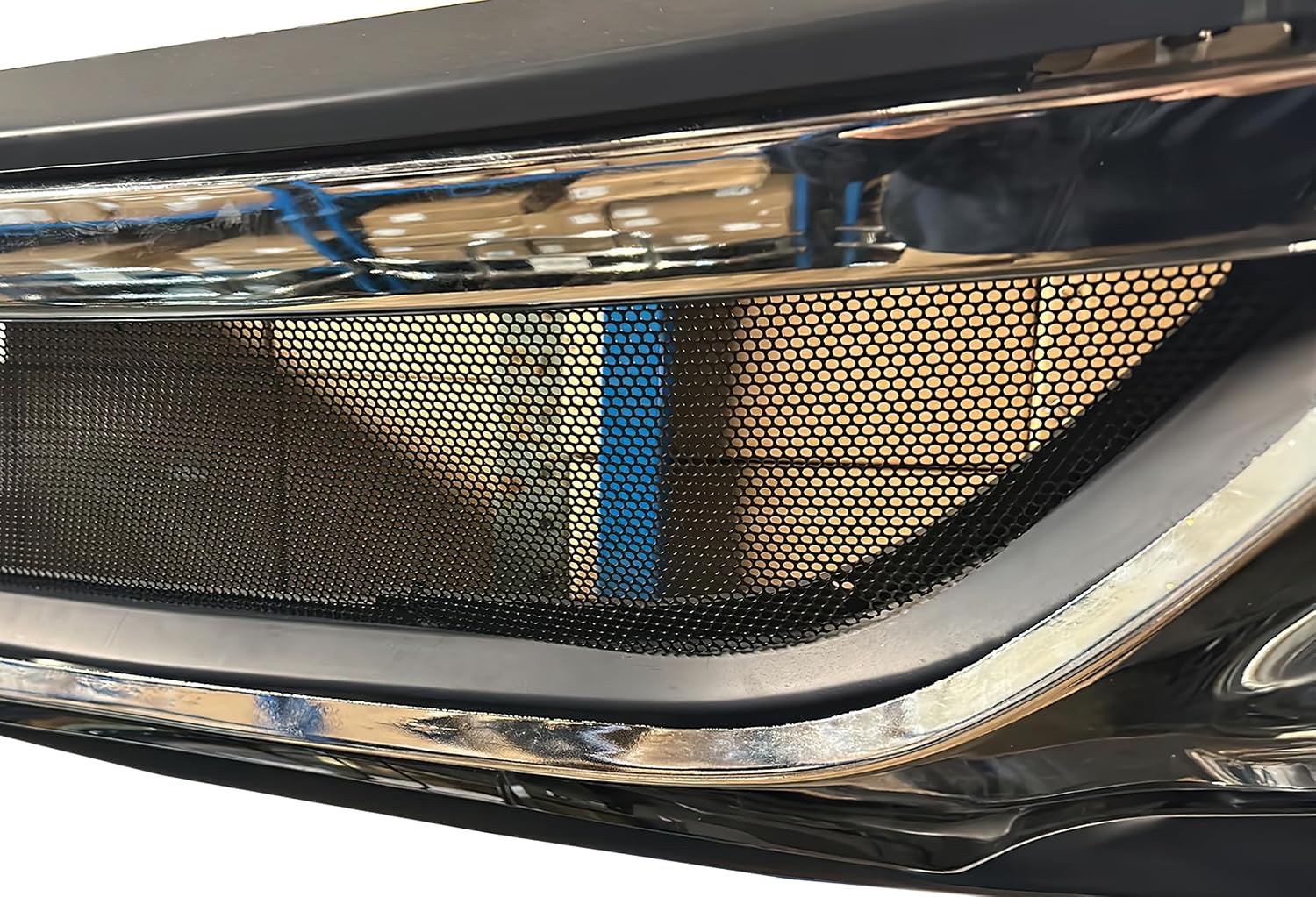 KOZAK Bumper Net Lower Grille Screen For PLASTIC Bumper Compatible with International Prostar 2008-2015 Trucks PLUS Logo and Vest