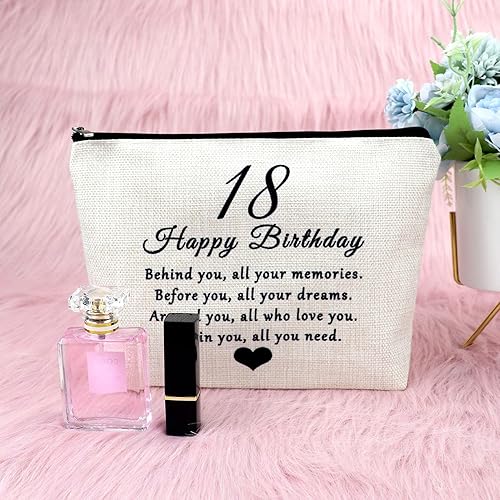 Miniatura 7 de Regalos de cumpleaños 18 para mujeres, bolsa de maquillaje, regalos de cumpleaños de 18 años, regalos de amistad para mejor amiga, regalo divertido
