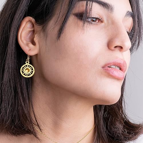 Miniatura 6 de 50 piezas de suministros para manualidades, dijes de aleación tibetana celestial, dijes para manualidades, joyería, hallazgos, plata, oro antiguo,