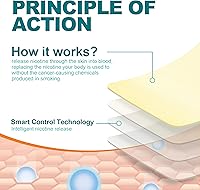 Vista 6 de Parches de nicotina Paso 1 Efectivo Ayuda a Dejar de Fumar, 21 mg, 30 parches para ayudar a dejar de fumar, cada parche proporciona un sistema
