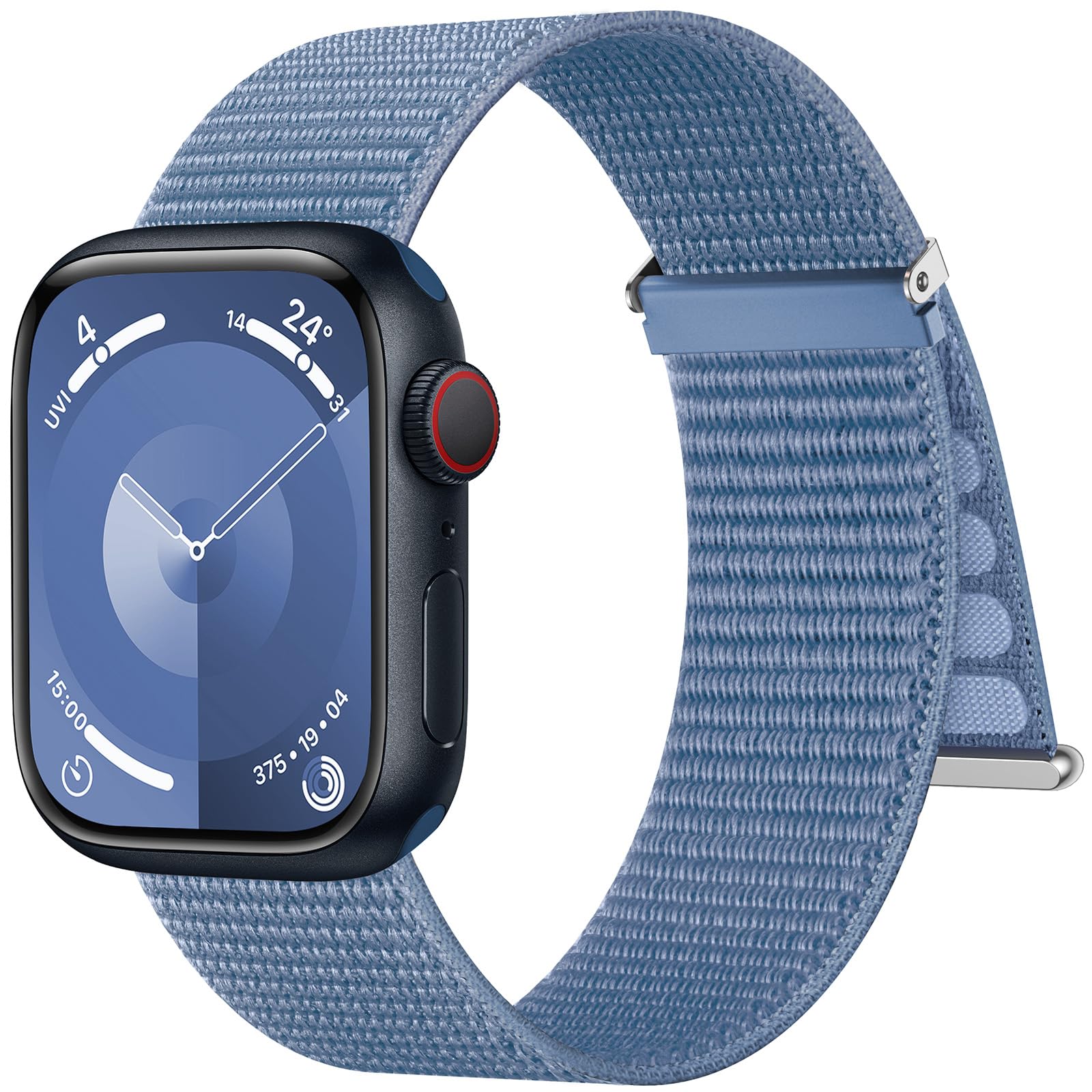 Higgs Nylon Cinturini Compatibile con Cinturino Apple Watch 49MM 45MM 44MM 42MM 41MM 40MM 38MM,Donna Uomo Cinturino Sportivi Nylon per iWatch Ultra 2 Series 9 8 7 6 5 4 3 2 1 SE,Regolabile