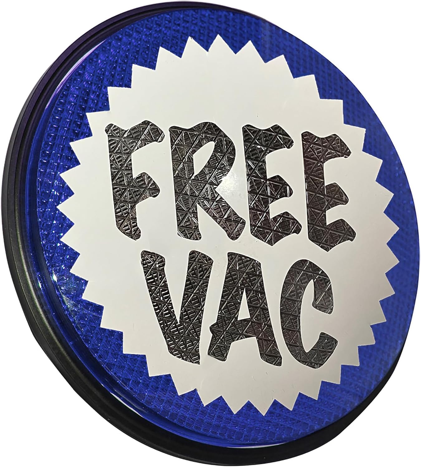 LED Free Vacuum Indicator Light, 12" Round, Blue, 110V