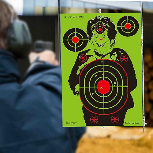 Miniatura 2 de Objetivos de disparo zombi para The Range- 12 x 18 pulgadas, 20 hojas divertidas de papel para todas las pistolas BB, armas de fuego, airsoft y