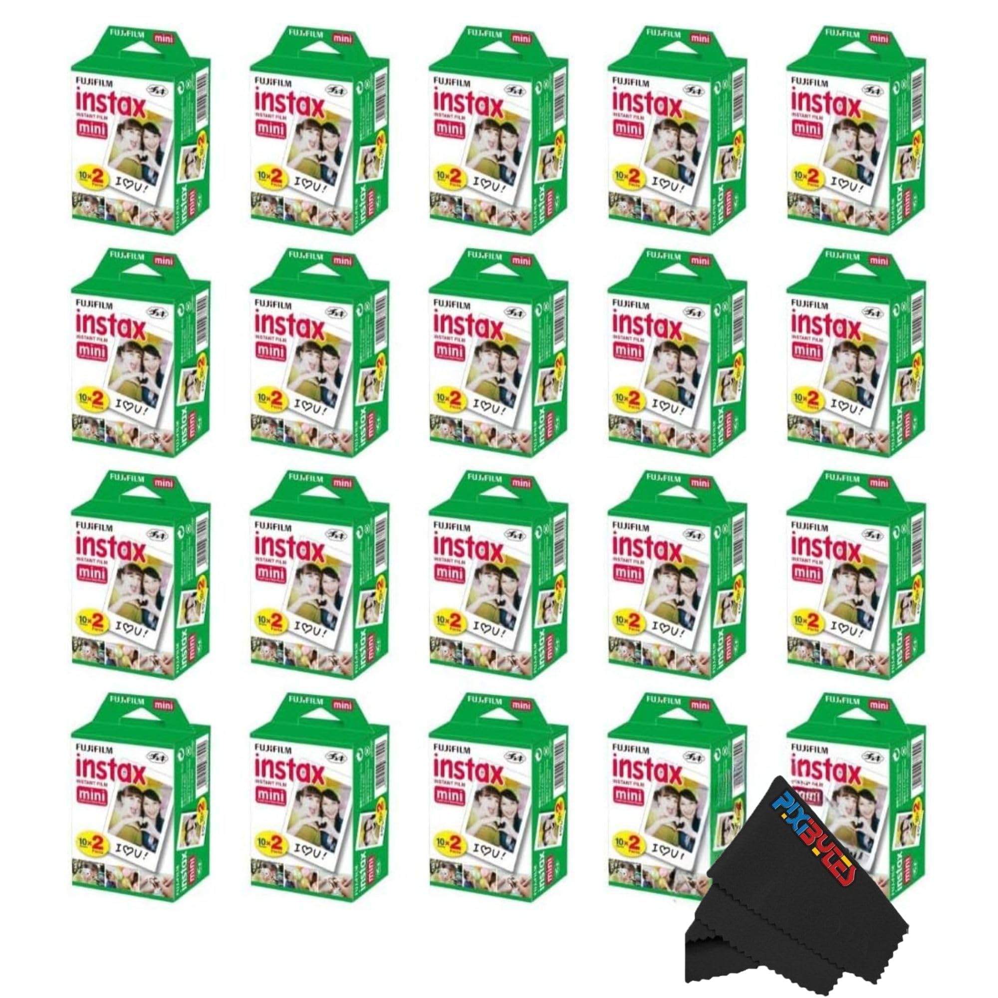 Fujifilm Instax Mini Instant Film for Mini Cameras | Pixibytes Bonus Bundle- Fre