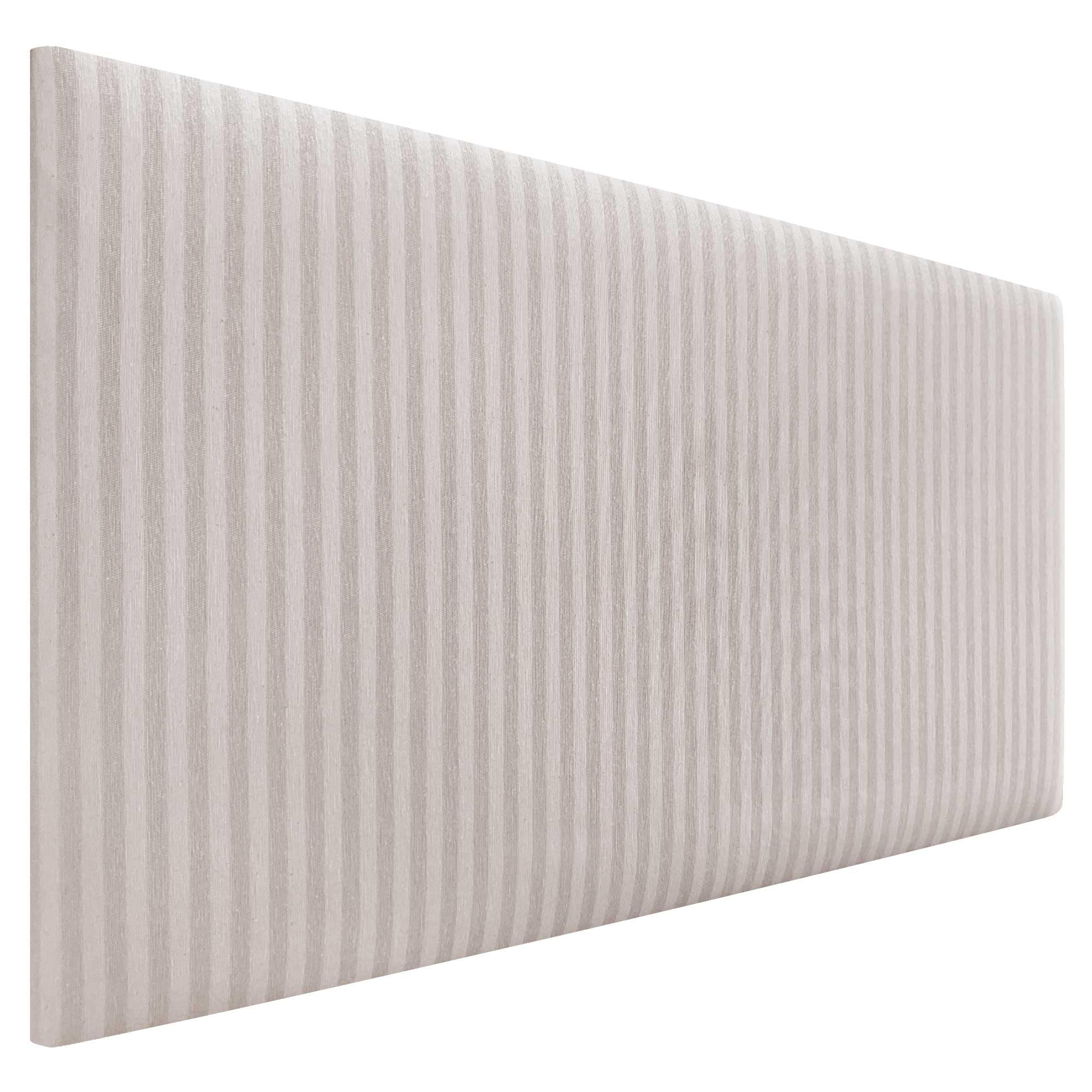 DHOME Cabecero Tapizado Liso Exclusivo Serie Luxury Edition para Pared Acústicos Cabeceros Absorbentes Cabezal Cama Dormitorio (Cream, 110cm, 4cm Grosor)