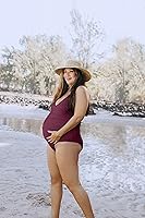 Vista 5 de Kindred Bravely Traje de baño de maternidad de una pieza Gathered Trajes de baño de maternidad para mujer