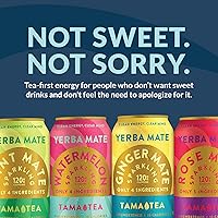 Vista 3 de Yerba Mate de menta espumosa de Tama Tea - Bebida energética natural sin azúcar con frutas y hierbas reales, alternativa a la bebida saludable