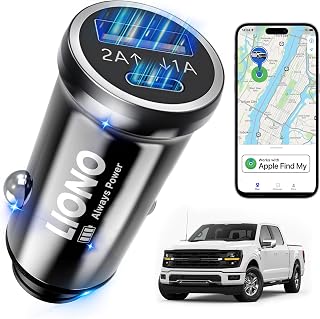 LIONO Hidden Car GPS Tracker & Charger - Apple Find My, No Monthly Fee, 3-Month Battery, Anti-Theft for Vehicles, iOS Only