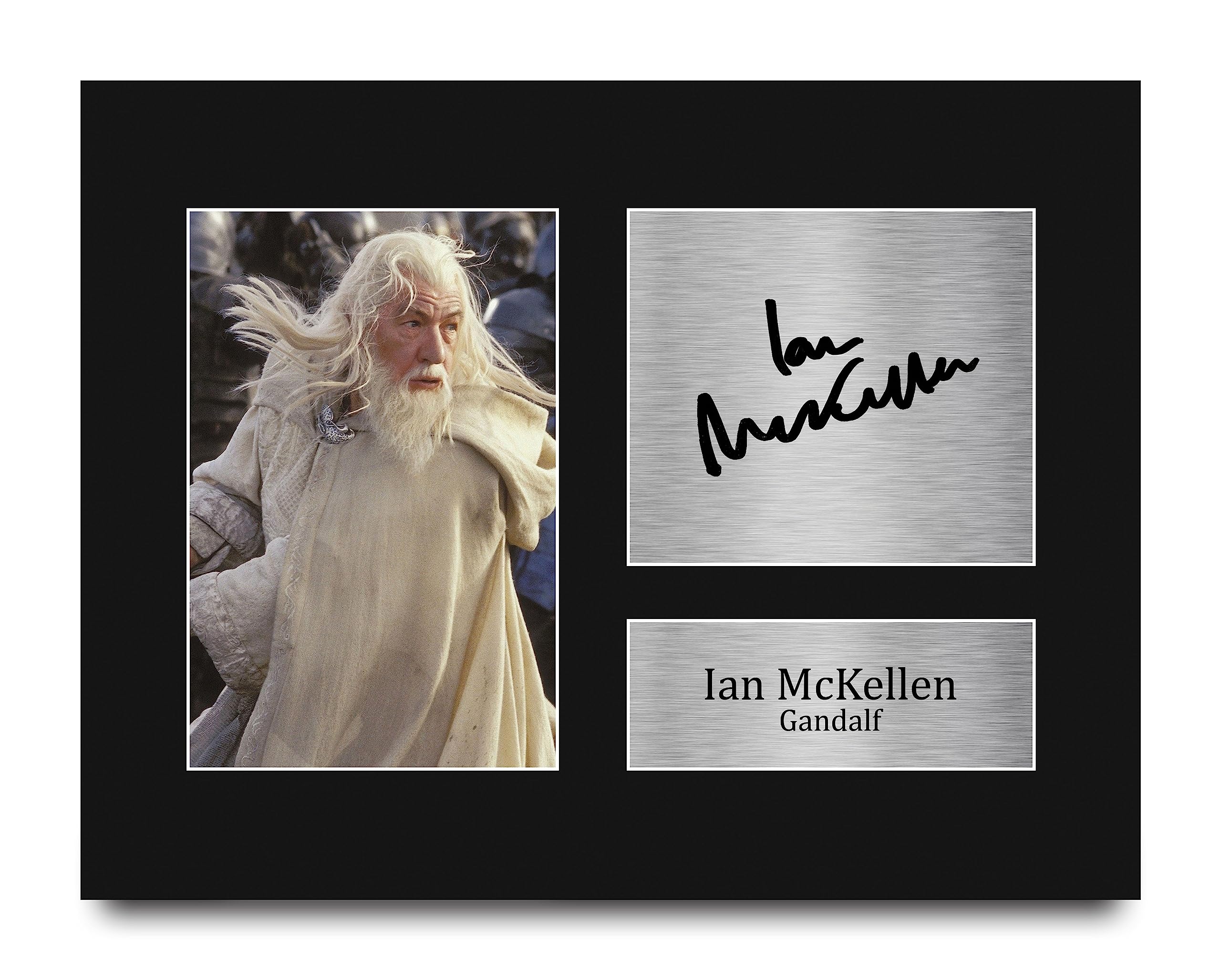 Amazon.com: HWC Trading Ian McKellen Gifts Signed Printed