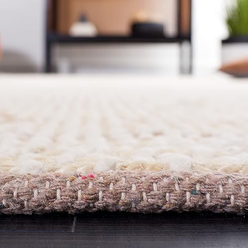 Miniatura 5 de Safavieh Natura Collection NAT221B - Alfombra de área de yute y lana de 3 x 5 pies color natural y beige