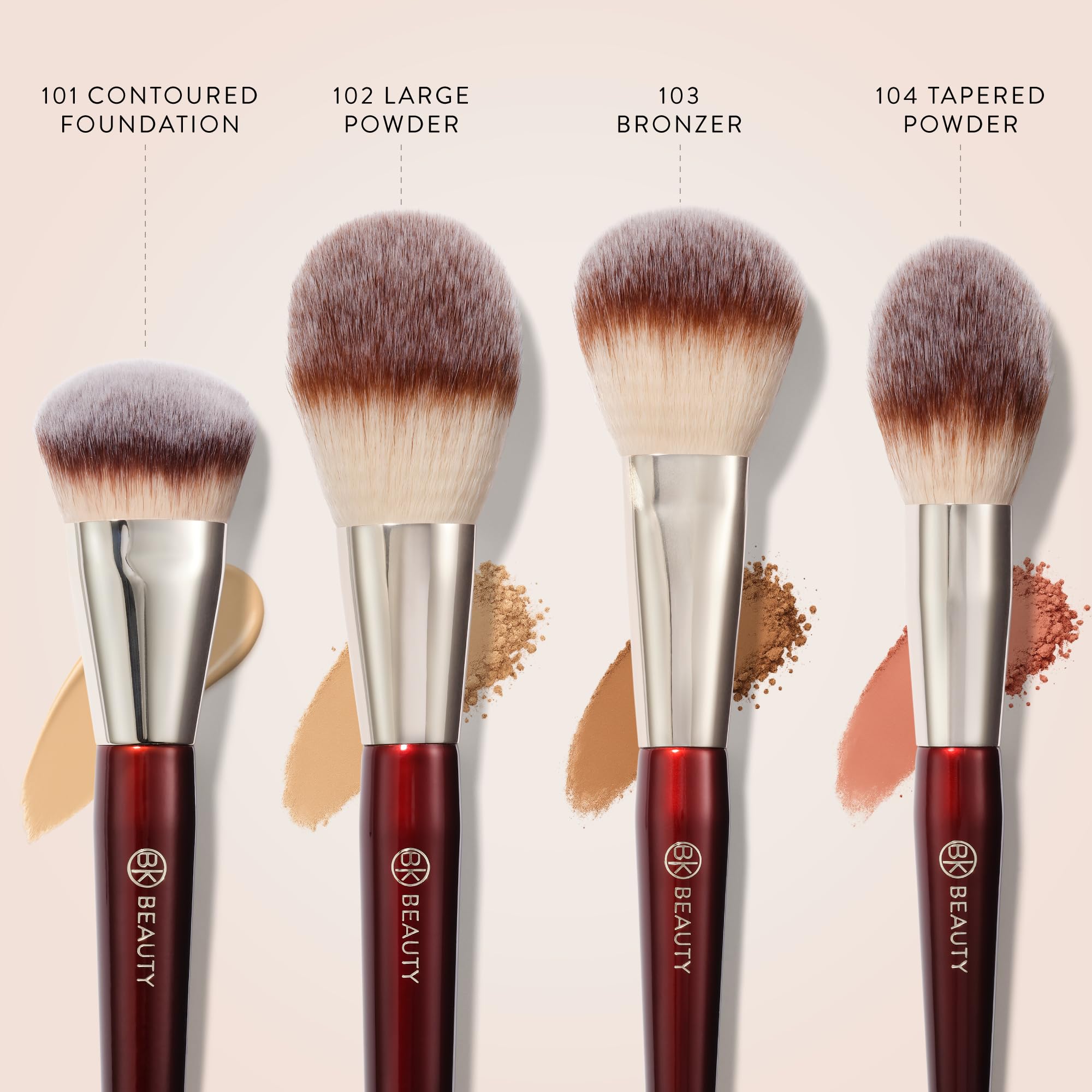Amazon.co.jp: BK BEAUTY Essentials フェイスブラシセット(4本)、100 