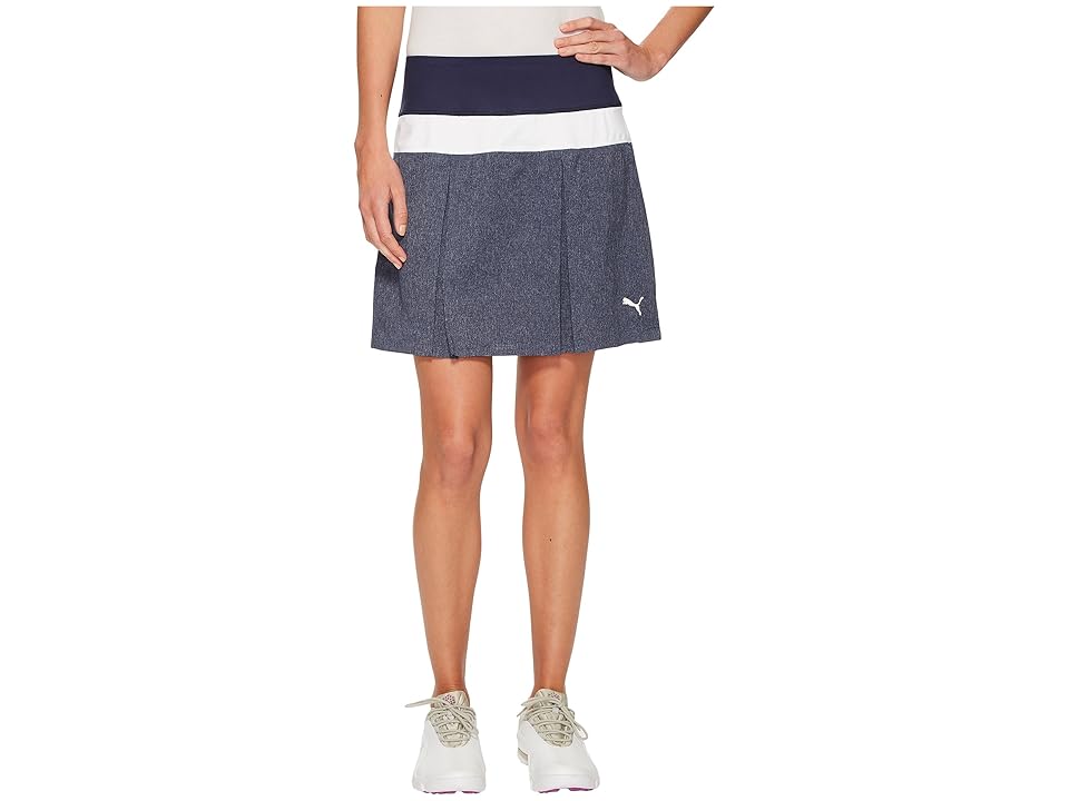 

PUMA Golf PWRSHAPE Pleated Skirt (Peacoat) Women's Skirt, Blue