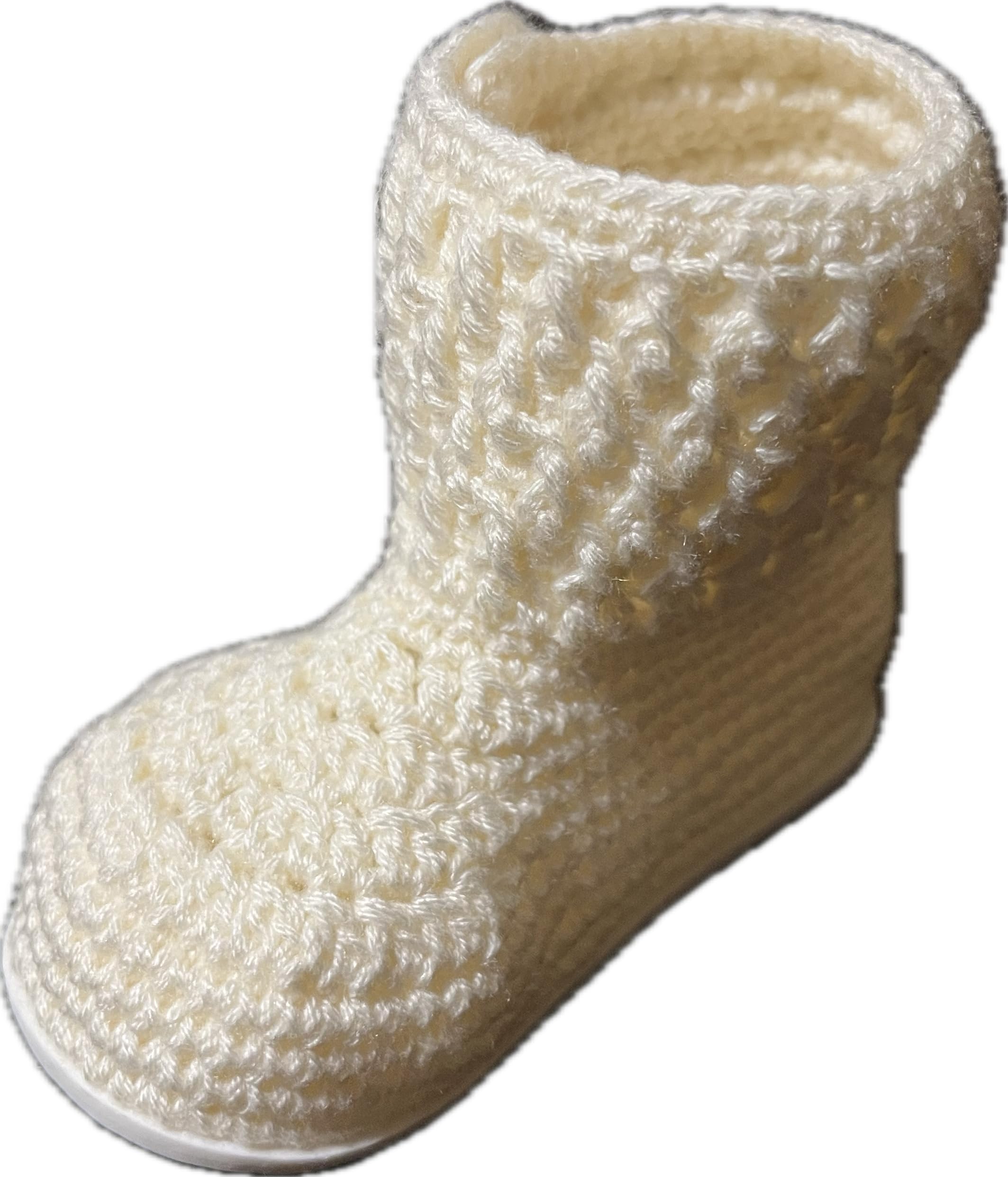 Scarpine per neonata realizzate all'Uncinetto o all'Uncinetto. Stivaletti con Bottone e rifinitura, Disponibili in Tutte Le Taglie Bimbo da 0 a 12 Mesi