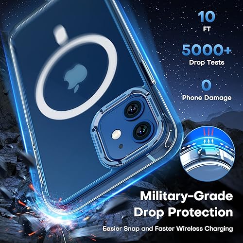 Miniatura 242 de TAURI Funda 3 en 1 para iPhone 13 Pro, [no amarilla] con 2 protectores de pantalla, funda delgada a prueba de golpes para iPhone 13 Pro, color negro