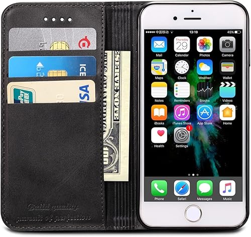 Miniatura 7 de SINIANL Funda para iPhone 7 Plus, iPhone 8 Plus, funda de cuero premium tipo cartera con tarjetero para tarjetas de crédito para iPhone 7 Plus8 Plus