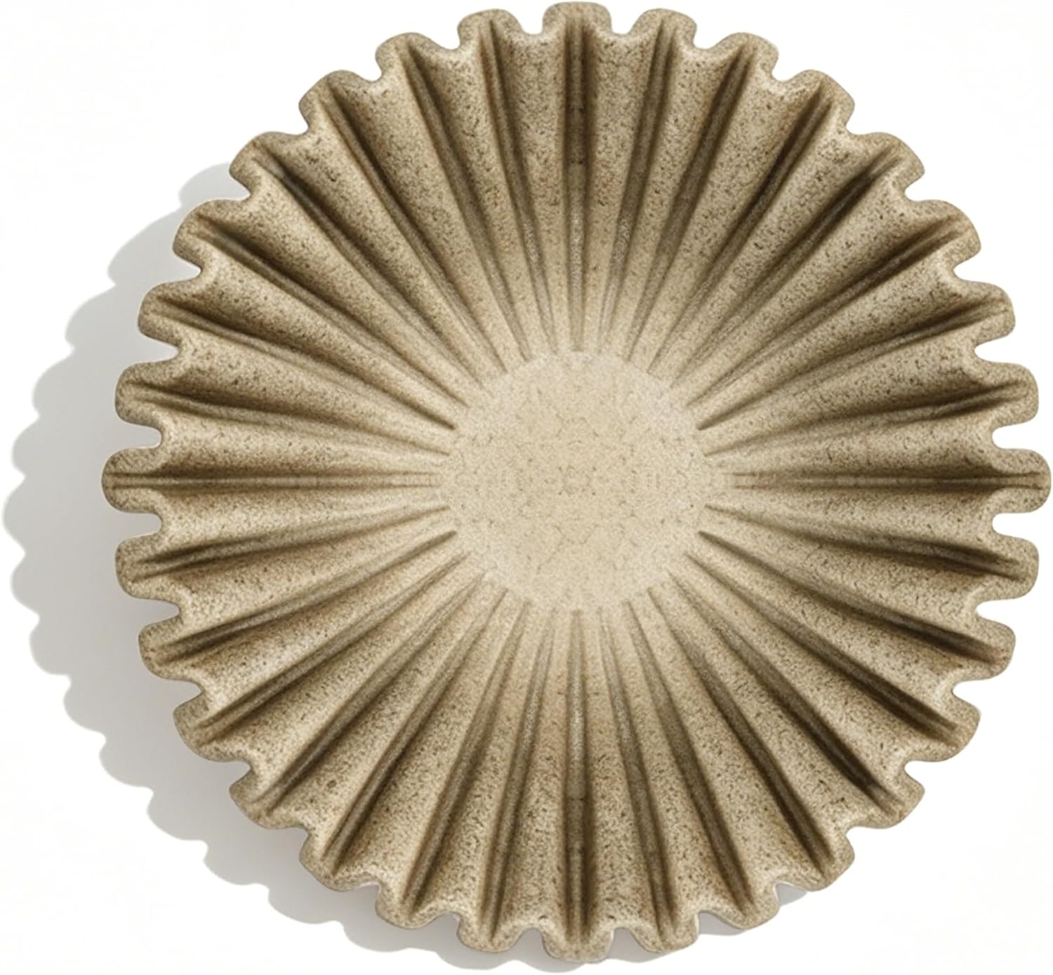 Decorative Bowl, Scalloped Fluted Centerpiece, 10 Inch image 2