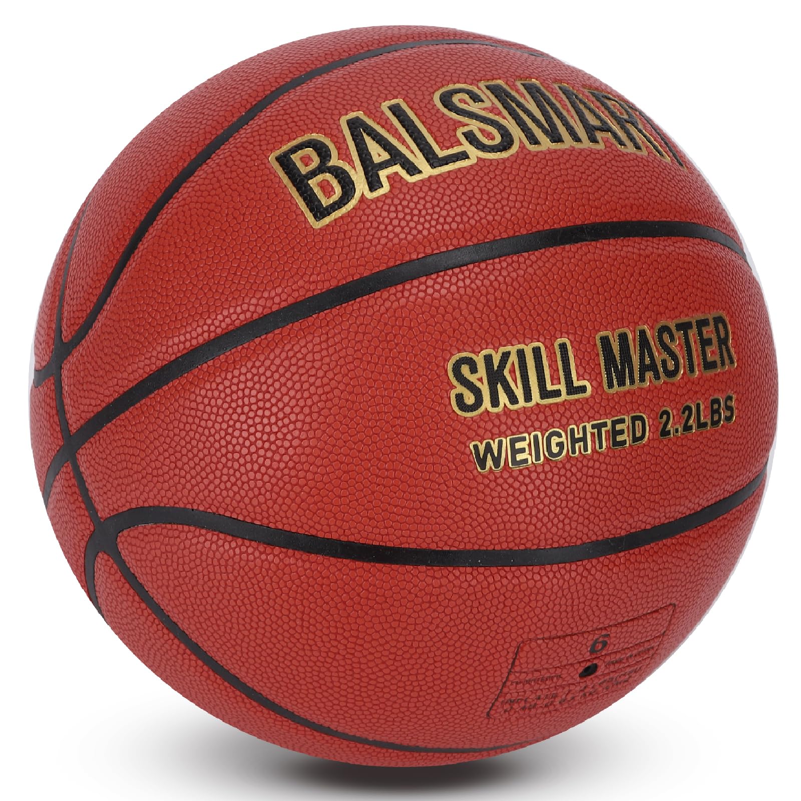 Koszykówka obciążeniowa 1,4 kg / 1,0 kg 75 cm / 72 cm do treningu – Skill Master Heavy Training Basketball dla poprawy obsługi piłki, podawania i odbijania