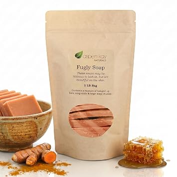 Fugly Soap Bag, Manuka Honey & Turmeric Soap Ends & Dented Bars, 1 lb