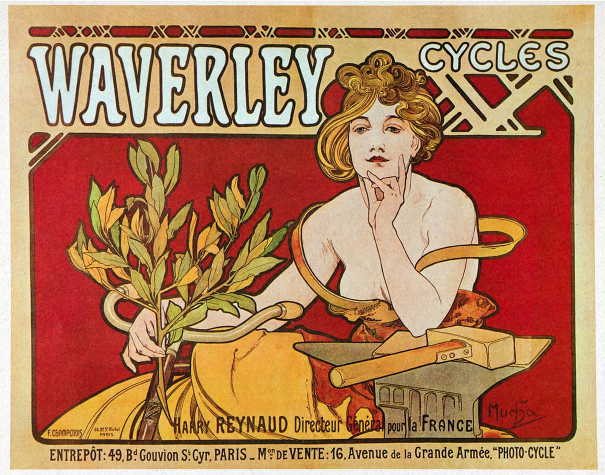 Pintura mural SERENDIPITP: arte de Alphonse Mucha que llena de alma tu dormitorio y salón 5