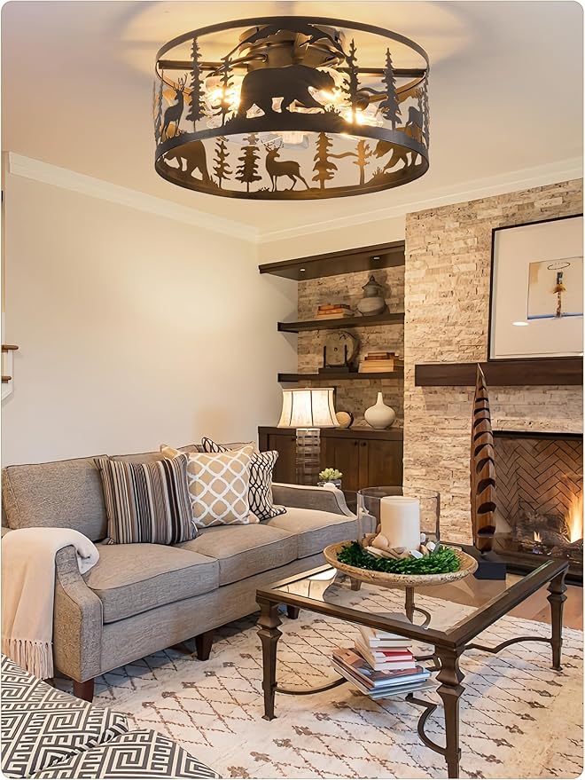 Ventilador de Techo 18" Con Luz y Control Remoto 110V miniatura 3