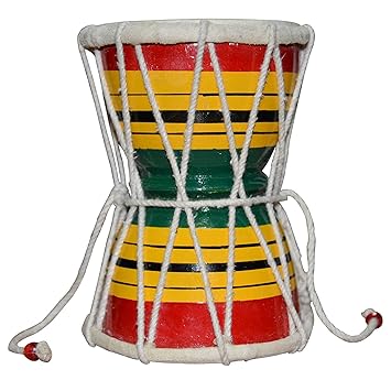 VRINDAVANBAZAAR.COM Damru Hand Percussion Handmade Indian Musical Instrument- � (Large)