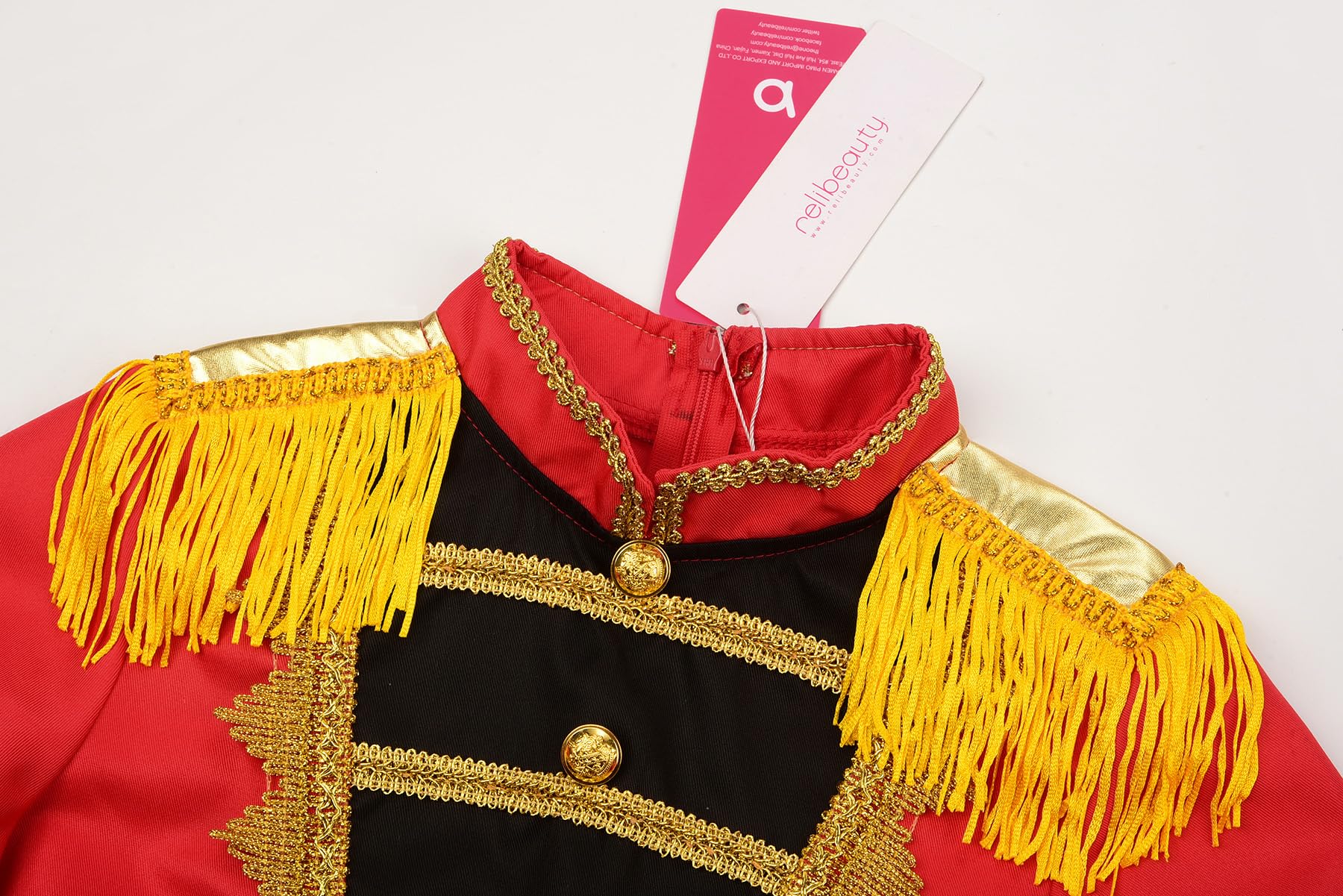 ReliBeauty Costume Casse-Noisette pour Garçons, Uniforme Soldat de Plomb avec Chapeau et Jambières