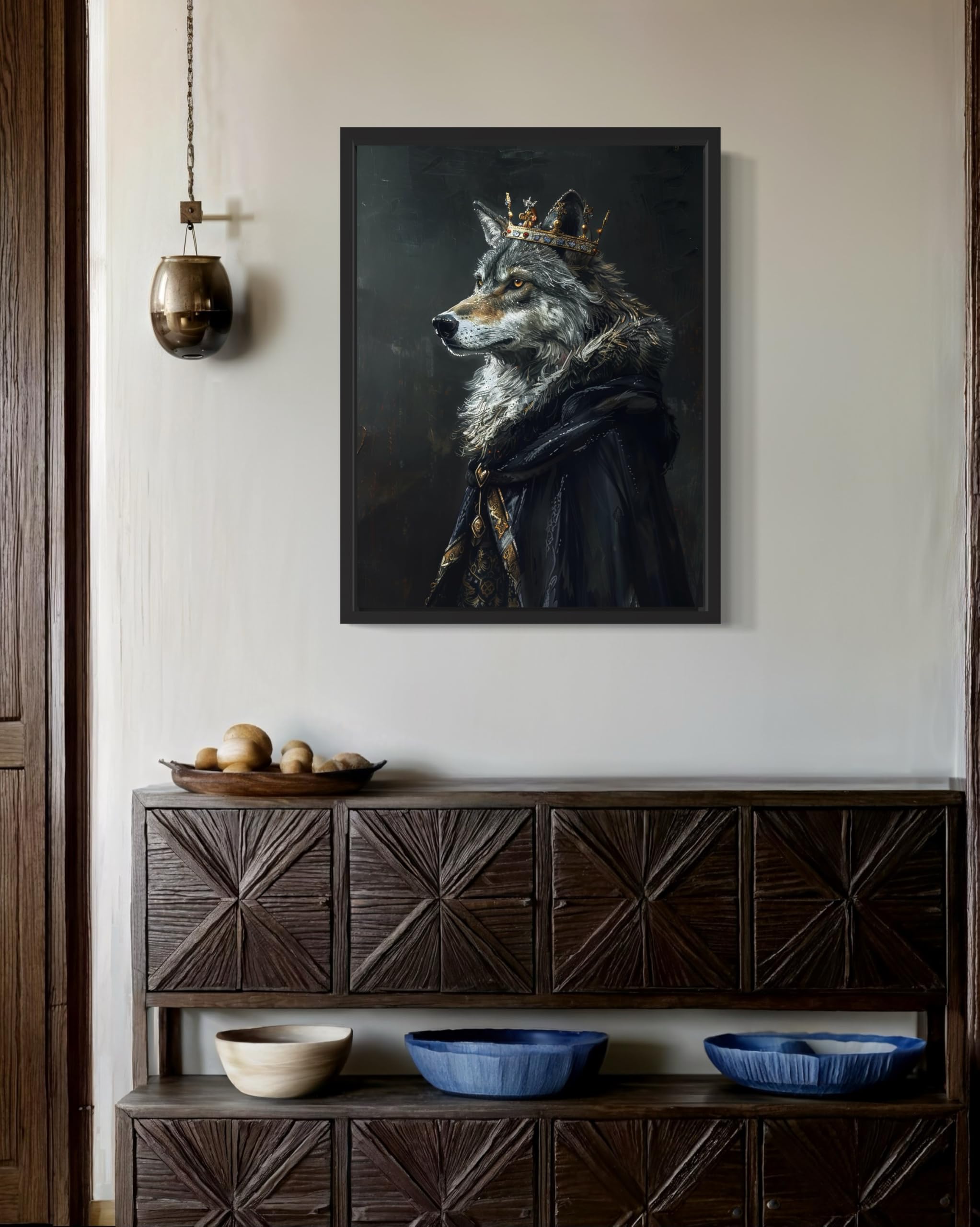Amazon.com: Wolf King Poster Art Print, Animal Vampire Portrait