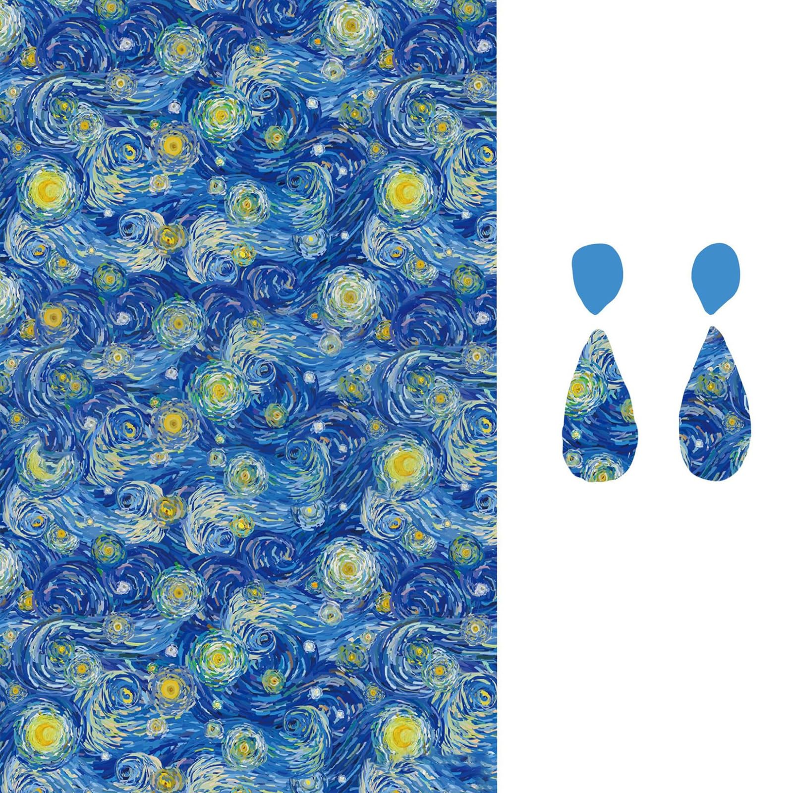 Buxuaaaa Transfer Paper Paint Series Transfer Paper Clay for Earrings Jewelry Making Clay Sheets for Earrings Jewelry Making Paint Series Sheets