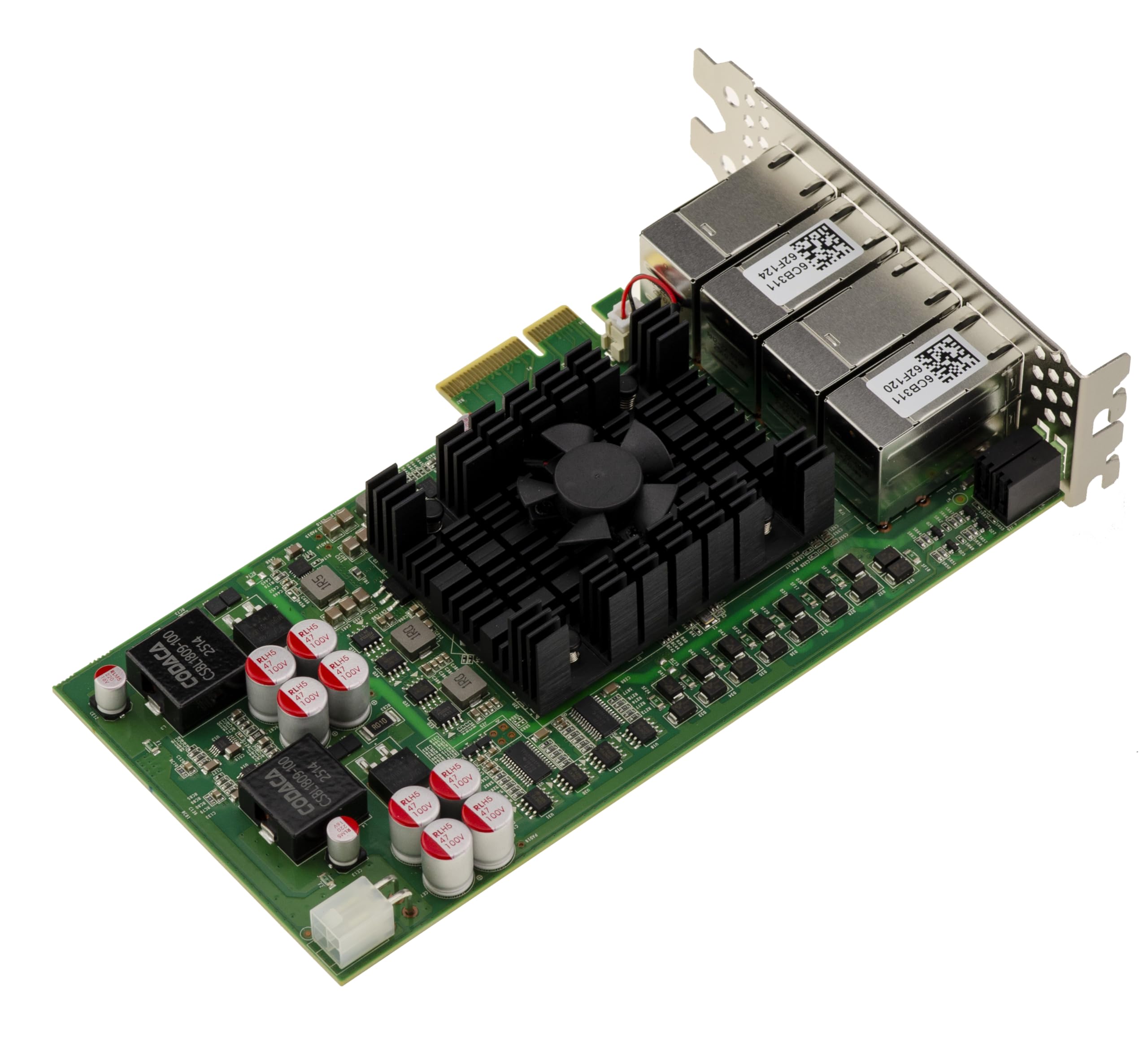 KALEA-INFORMATIQUE Industrietaugliche 8-Port-Gigabit-Ethernet-Karte auf PCIe 4X-Port, Power Over Ethernet PoE+ 30 W mit Intel I350-Chipsatz